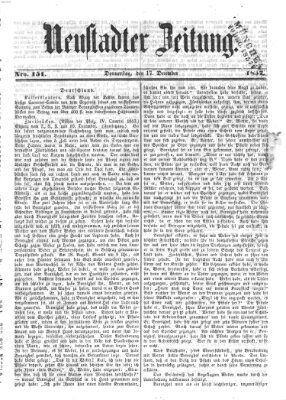 Neustadter Zeitung Donnerstag 17. Dezember 1857