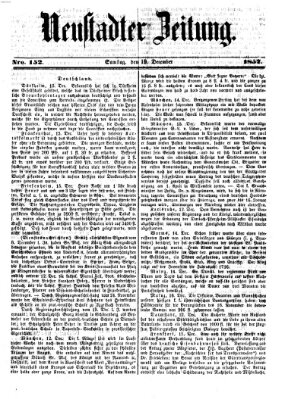 Neustadter Zeitung Samstag 19. Dezember 1857