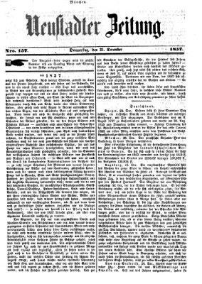 Neustadter Zeitung Donnerstag 31. Dezember 1857