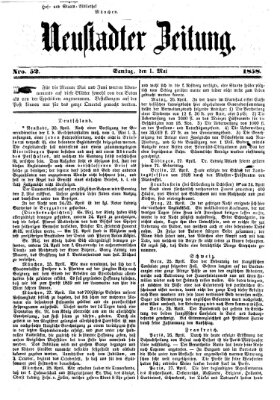 Neustadter Zeitung Samstag 1. Mai 1858