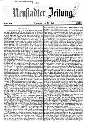 Neustadter Zeitung Donnerstag 20. Mai 1858