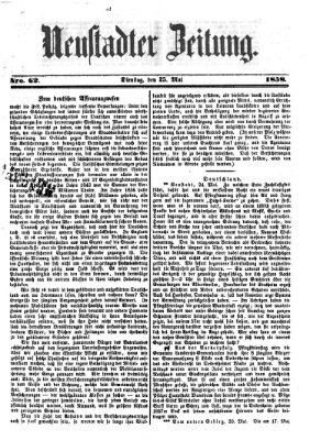 Neustadter Zeitung Dienstag 25. Mai 1858