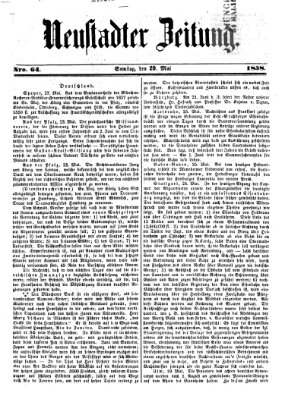 Neustadter Zeitung Samstag 29. Mai 1858