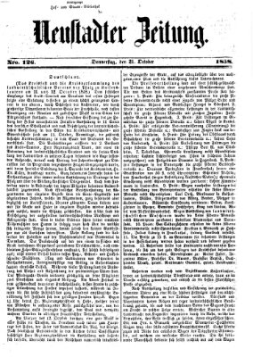 Neustadter Zeitung Donnerstag 21. Oktober 1858