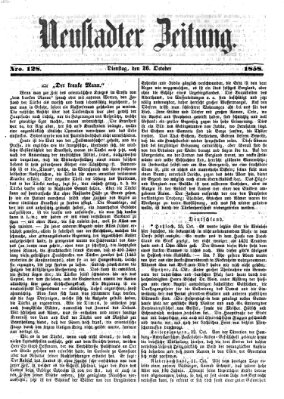 Neustadter Zeitung Dienstag 26. Oktober 1858