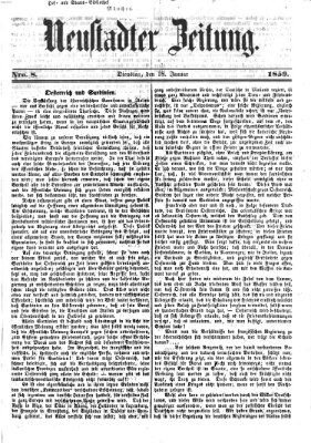 Neustadter Zeitung Dienstag 18. Januar 1859