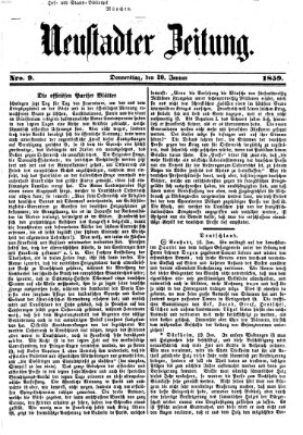 Neustadter Zeitung Donnerstag 20. Januar 1859