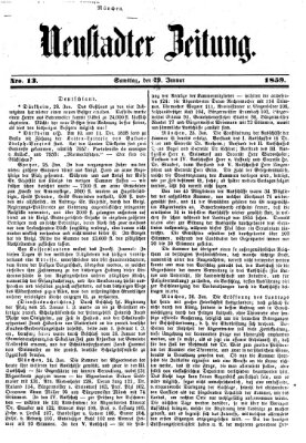 Neustadter Zeitung Samstag 29. Januar 1859