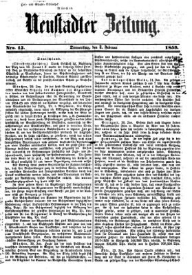 Neustadter Zeitung Donnerstag 3. Februar 1859