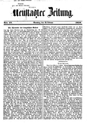 Neustadter Zeitung Samstag 12. Februar 1859