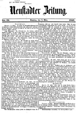 Neustadter Zeitung Samstag 5. März 1859