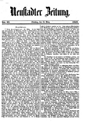 Neustadter Zeitung Dienstag 15. März 1859