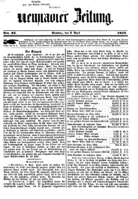 Neustadter Zeitung Samstag 9. April 1859