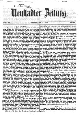 Neustadter Zeitung Samstag 21. Mai 1859