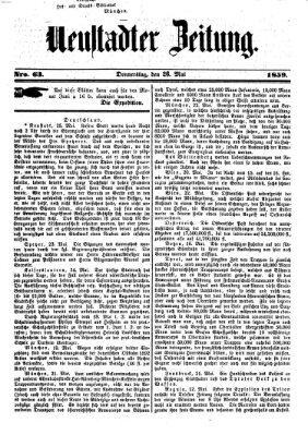 Neustadter Zeitung Donnerstag 26. Mai 1859