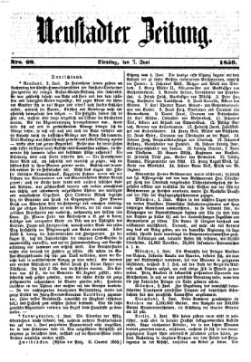 Neustadter Zeitung Dienstag 7. Juni 1859