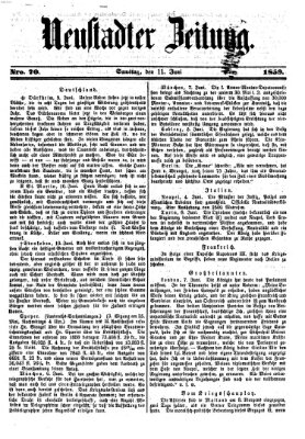 Neustadter Zeitung Samstag 11. Juni 1859