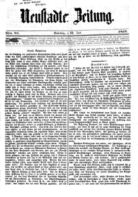 Neustadter Zeitung Samstag 23. Juli 1859