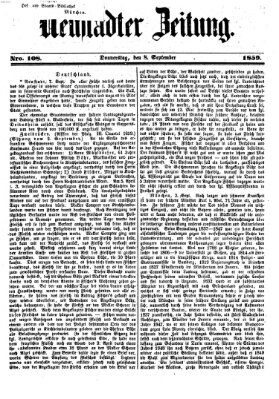 Neustadter Zeitung Donnerstag 8. September 1859