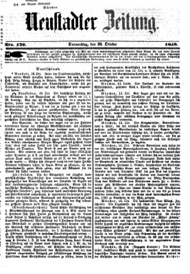 Neustadter Zeitung Donnerstag 20. Oktober 1859