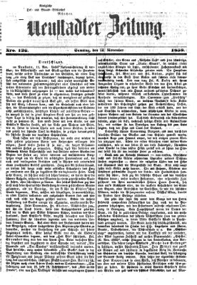 Neustadter Zeitung Samstag 12. November 1859