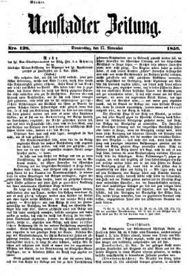 Neustadter Zeitung Donnerstag 17. November 1859