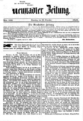 Neustadter Zeitung Samstag 24. Dezember 1859