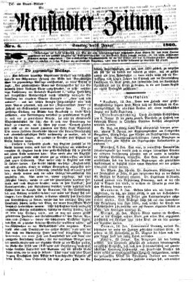 Neustadter Zeitung Samstag 14. Januar 1860