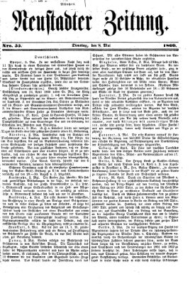 Neustadter Zeitung Dienstag 8. Mai 1860