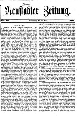 Neustadter Zeitung Donnerstag 24. Mai 1860