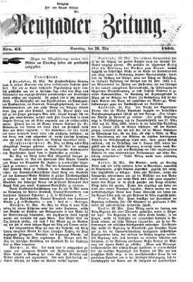 Neustadter Zeitung Samstag 26. Mai 1860