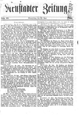 Neustadter Zeitung Donnerstag 28. Juni 1860