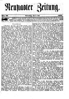 Neustadter Zeitung Donnerstag 5. Juli 1860