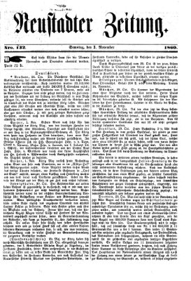 Neustadter Zeitung Samstag 3. November 1860