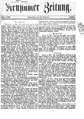 Neustadter Zeitung Donnerstag 15. November 1860