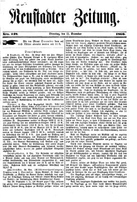 Neustadter Zeitung Dienstag 11. Dezember 1860