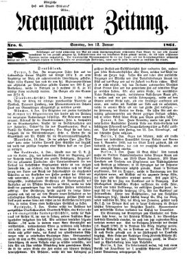 Neustadter Zeitung Samstag 12. Januar 1861