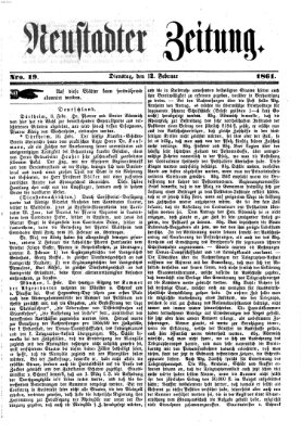 Neustadter Zeitung Dienstag 12. Februar 1861