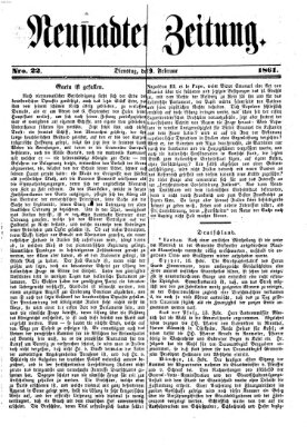 Neustadter Zeitung Dienstag 19. Februar 1861