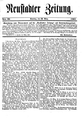 Neustadter Zeitung Samstag 23. März 1861