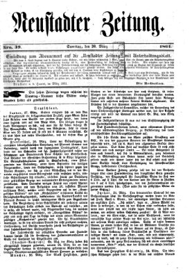 Neustadter Zeitung Samstag 30. März 1861