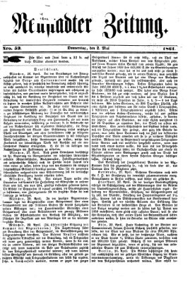 Neustadter Zeitung Donnerstag 2. Mai 1861