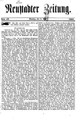 Neustadter Zeitung Samstag 11. Mai 1861