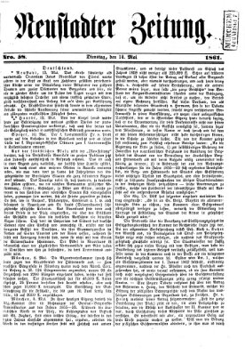 Neustadter Zeitung Dienstag 14. Mai 1861