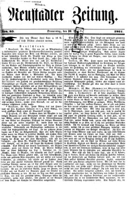 Neustadter Zeitung Donnerstag 30. Mai 1861