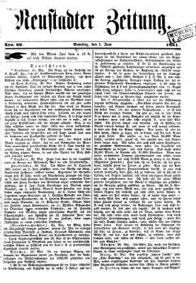 Neustadter Zeitung Samstag 1. Juni 1861