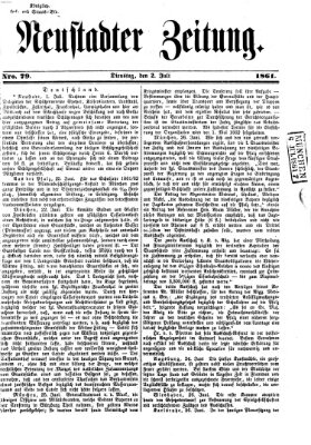 Neustadter Zeitung Dienstag 2. Juli 1861