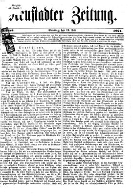 Neustadter Zeitung Samstag 13. Juli 1861