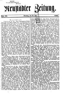 Neustadter Zeitung Dienstag 23. Juli 1861