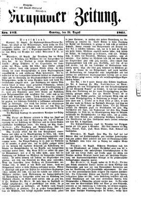 Neustadter Zeitung Samstag 24. August 1861